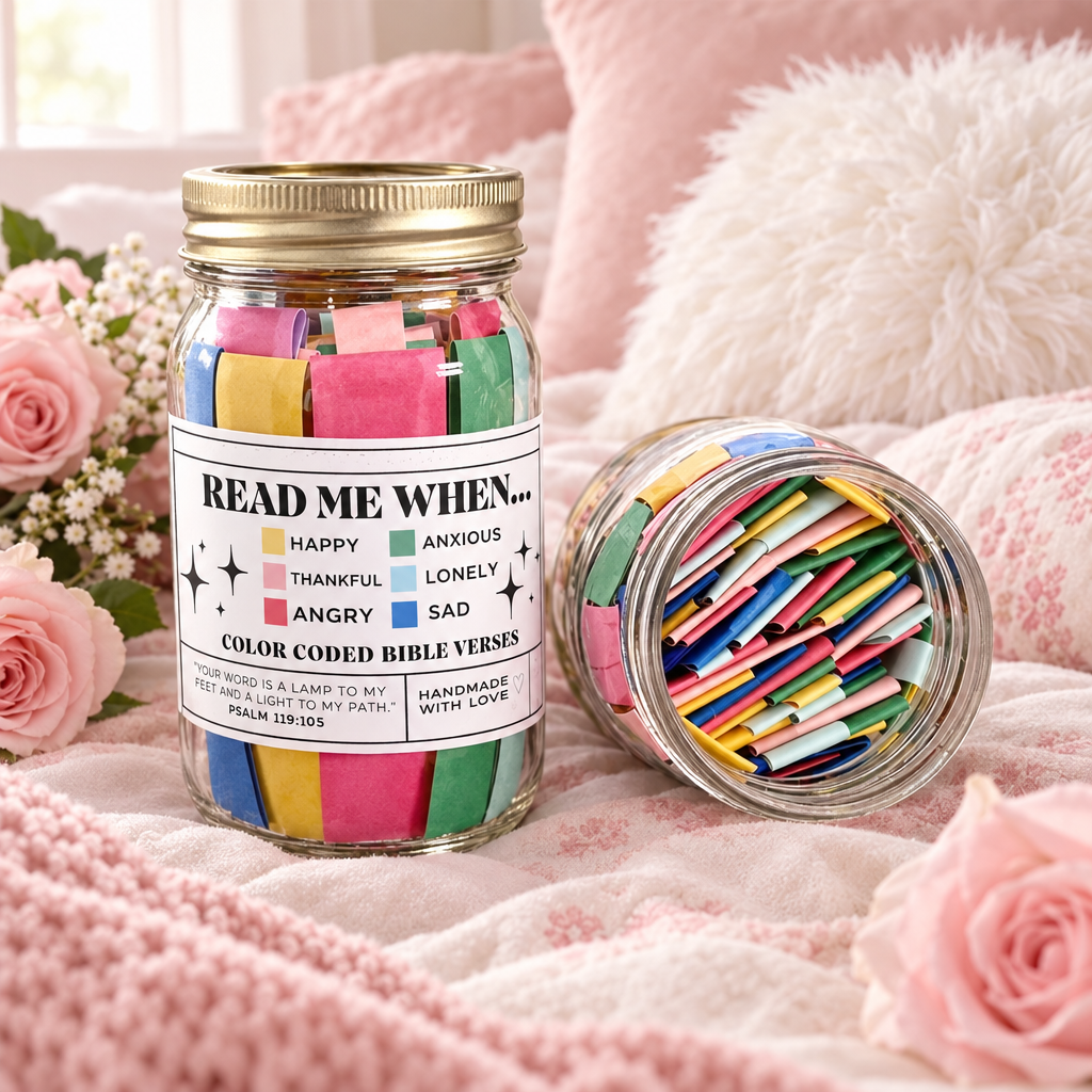 Jars on feminine bed